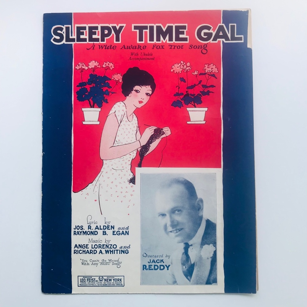 Sleepy Time Gal - A Wide Awake Fox-Trot Antique Sheet Music